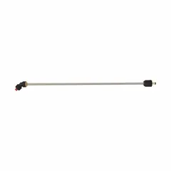 This sprayer wand is constructed of stainless steel and features a fan tip nozzle. It is designed for use with compatible model 49-16-28PS. Typical applications include applying coatings, chemicals, or cleaning solutions in industrial maintenance, painting, and facility sanitation.