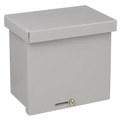 WIEGMANN Enclosure: Steel, 8 in x 8 in x 6 in, 3R, Solid Cover, Screw On, Included - Steel Enclosures with Screw-On Covers