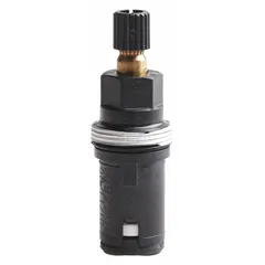 Replacement cold valve cartridge assembly for two-handle faucets. Controls cold water flow and temperature regulation. Designed for use with compatible KOHLER faucet valve bodies.