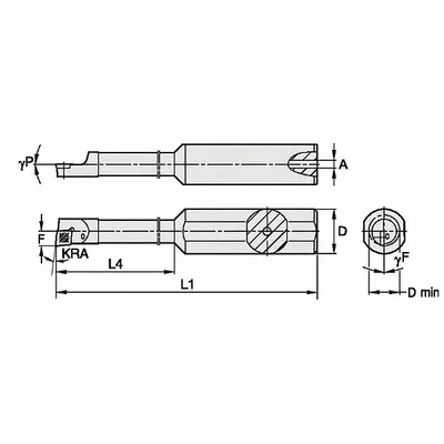 WIDIA Indexable Boring Bar: CCBI2506251255R (MPN 2831976) - Indexable Boring Bars