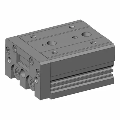 SMC Air Slide Table: 30 mm Stroke Lg, 20 mm Bore Dia, Mfr Part # MXS20-30, MXS Series - Pneumatic Slide Tables