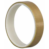 TAPECASE Cloth Tape: Square, 3/4 in Wd, 3/4 in Lg, 4.7 mil Thick, Silicone, Brown