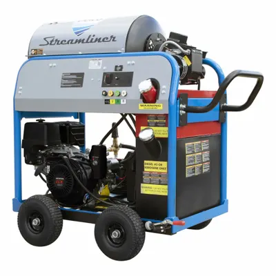 DELCO Gas-Powered Pressure Washer: Heavy Duty, Cart, 4,000 psi, 4 gpm - Hot Water Pressure Washers