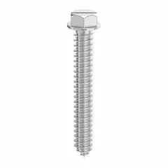 These hex-head concrete screw anchors are designed for fastening into concrete, brick, or block. Made from Grade SW steel with a pointed tip, they are removable and supplied in a 100-pack. Suitable for light- to medium-duty anchoring in construction and maintenance applications.