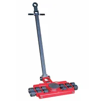 DAYTON Machine Roller: 16,500 lb, 4 1/4 in Deck Ht, 6 3/4 in L x 6 3/4 in W, (12) Rollers, Swivel