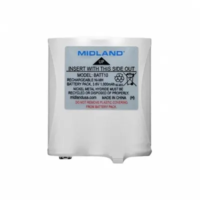 MIDLAND Radio Battery: Fits Midland, For X-Talker T70 Series, 1,000 mAh, Nickel-Metal Hydride - Midland-Compatible Batteries