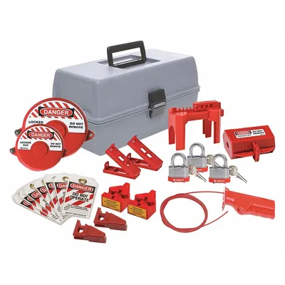 CONDOR Portable Lockout Kit: Keyed Different Padlocks - Portable General Lockout Kits