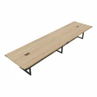 MIRELLA Conference Table: Rectangle, Fiberboard, Sand Dune, 47 1/4 in Overall Lg, 192 in Overall Wd (MPN MRS16SDD)