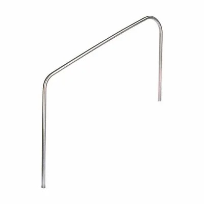 SPECTRUM Stair Rail: 12 in Setback, Dia 1.5 in, 0.083 in Thick, Fixed Legs, 64 5/8 in Ht - Pool Stair Rails