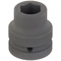 WESTWARD Impact Socket: 1 in Drive Size, SAE, 1 1/8 in Socket Size, 6-Point, Std, Black Phosphate (MPN 21WM20)