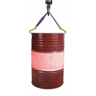 Dayton Drum Sling: 2 Grip Points, For 30 gal/55 gal/85 gal Drum Capacity, Metal - Drum Lifting Hooks