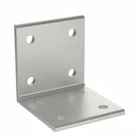 Inside Corner Bracket: Wide Inside-Corner Bracket, 45 Series, 90 mm x 86 mm x 90 mm, 8 Holes, Gray (MPN 093WD9090)