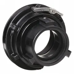 This aluminum adapter connects NH-threaded fire hose to Storz couplings, enabling quick and secure connections in fire protection systems. It is commonly used in municipal firefighting, industrial standpipe systems, and emergency response setups where rapid coupling is critical.