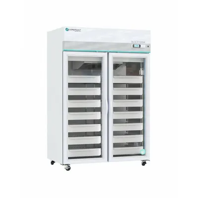 COREPOINT SCIENTIFIC Blood Bank Refrigerator: 49 cu ft, Upright, 1°C to 10°C - Blood Bank Refrigerators
