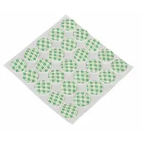 3M 4466W is a double-sided foam tape disc with a 3/4 in diameter and 62.5 mil thickness. It features a closed-cell polyethylene foam backing with a permanent rubber adhesive. This white disc is used for conformable mounting and bonding in industrial assembly, gasketing, and vibration-dampening applications