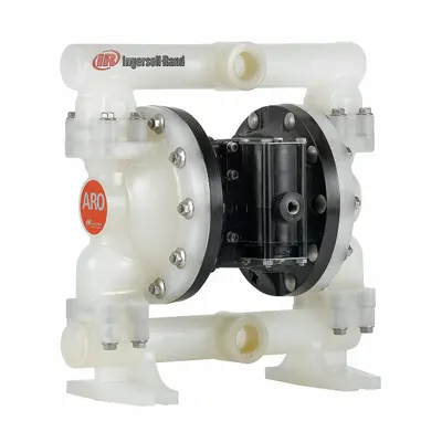 ARO Double Diaphragm Pump: Polypropylene Body, 1 in, NPT Connection, 53 gpm - Polypropylene Housing AODD Pumps