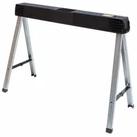 STANLEY Folding Sawhorse: Fixed Ht, Plastic, 40 3/4 in Overall Wd, 750 lb Overall Load Capacity (MPN STST11151)