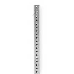 Steel leg extender for portable stage packages. Overall height 3.5 ft, overall width 1.8 in. Used to adjust staging platform height for events, performances, or industrial staging applications.
