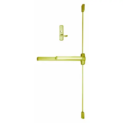 VON DUPRIN 9927L-06-F 3 US3 RHR Surface Vertical Rod Push Bar - Surface Vertical Rod Push Bars