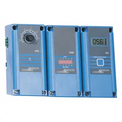 Power module for refrigeration temperature control systems. Accepts 120 to 240V AC input. Compatible with A350 series controllers, including model A350AA-2C. Used to supply power in commercial and industrial refrigeration applications.