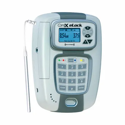 COMPX ELOCK Electronic Keyless Lock: Powder Coated, Spring Loaded Latch - Proximity RFID Electronic Cabinet & Locker Locks
