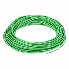 Metric polyurethane tubing with 2.5 mm inner diameter and 4 mm outer diameter, 100 ft length, green color. Hardness Shore A 90 to 95, maximum operating pressure 190 psi at 180°F. Suitable for pneumatic systems, fluid transfer, and instrumentation lines in industrial automation and material handling.