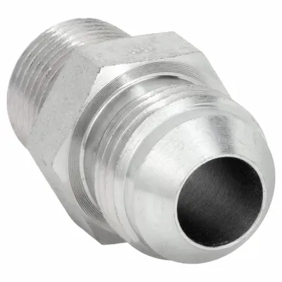 AEROQUIP Hydraulic Hose Adapter: 1/2 in x 1/2 in Fitting Size, Male x Male, NPTF x JIC - NPTF-to-JIC Steel Hydraulic Hose Adapters