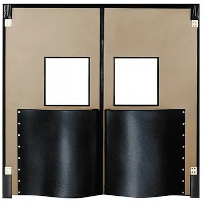 CHASE Swinging Door: Polyethylene, 2 Doors, Beige, 8 ft Door Wd, 9 ft Door Ht - Insulated Swinging Doors