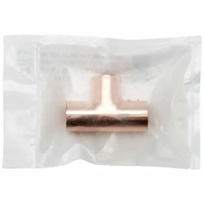 STREAMLINE 3/4 in CTS Cast Bronze Cup x Cup x Cup Sweat Tee - Clean & Bagged Wrot Copper Tube Fittings