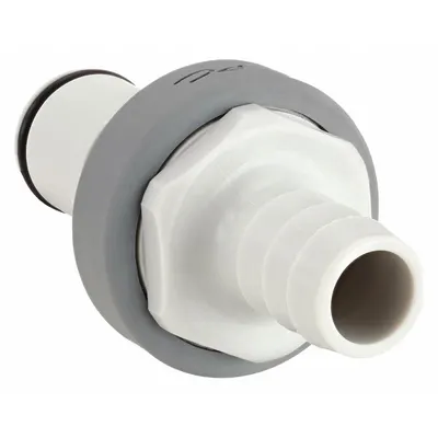 COLDER Quick Connection Insert: Insert, 1/2 in ID Size, Barbed x Barbed, Polypropylene - Polypropylene Quick-Disconnect Tube Fittings