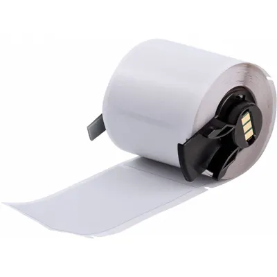 BRADY Pre-Cut Label Stock Roll: 1 29/32 in x 3 in, 3 in x 1 29/32 in, Polyester - Brady Precut Label Rolls