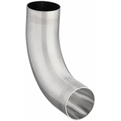 MAXPURE Sanitary Fitting Elbow: 90° Elbow, 3 in OD x 3 in OD Size, Weld - 316 Stainless Steel Sanitary Tube Fittings