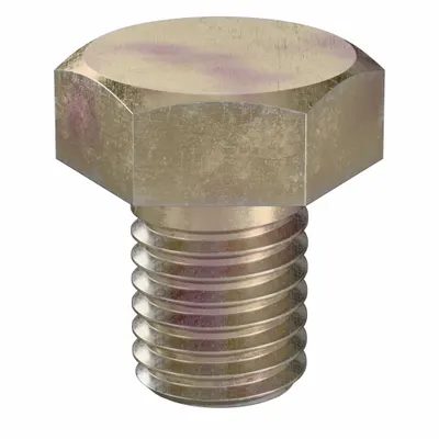 LINDSTROM Hex Head Cap Screw: Steel, Class 10.9, Zinc Yellow, M12, Metric, 16 mm lg - Class 10.9 Steel Hex Head Cap Screws