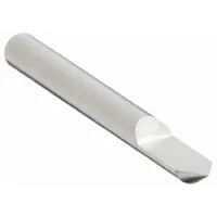 Carbide single-end pointed engraving tool with a 60° tip angle, 0.008" tip diameter, and 1/2" split length. Used for marking, etching, or engraving hard materials such as metal, plastic, and glass in industrial manufacturing, tooling, and fabrication applications