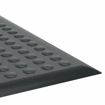 CONDOR Static Dissipative Floor Mat: Static Dissipative, 3 ft x 5 ft, Bubble, Rubber - Static-Dissipative Mats