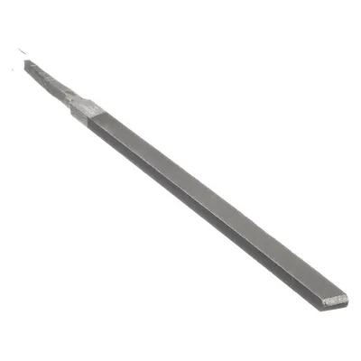 WESTWARD Pillar File: Square, Double-Cut, Single Edge Cut, Smooth Cut, 6 in Lg without Tang - Double-Cut Square Files