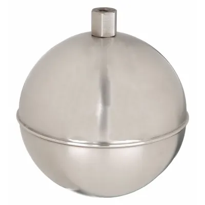 NAUGATUCK Float Ball: Float Ball, 1/4 in IPS Thread, 1/4 in Thread Size, IPS Thread - Stainless Steel Threaded Floats