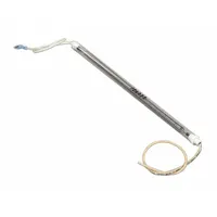 Quartz heater tube replacement part for industrial process heaters, ovens, and drying systems. Provides infrared heat for curing, drying, and thermal processing applications. Direct fit for compatible STAR heating equipment