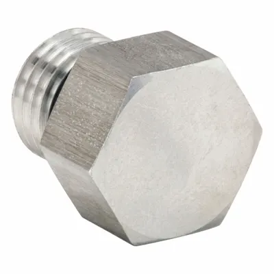 PARKER Plug: Plug, 316 Stainless Steel, 1/8 in, Male Threaded, 9,000 psi - Extreme Pressure Threaded Pipe Fittings