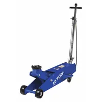 OTC Trolley Floor Jacks: Steel, Manual Handle, Air/Mechanical, 10 ton Load Capacity, 22 in Max Lift (MPN HDJ10P)