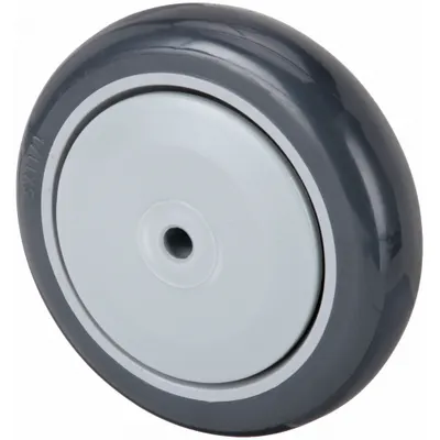 OEM Caster Wheel: 5 in Wheel Dia - Polyurethane Tread on Plastic Core Wheels