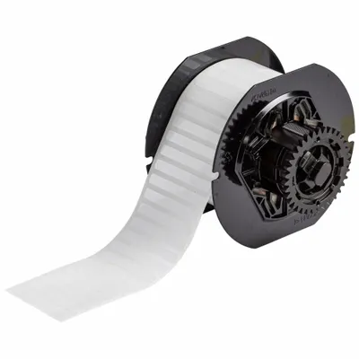BRADY Pre-Cut Label Stock Roll: 1/4 in x 2 in, Acrylic, Permanent Adhesive, 3,200 Labels - Brady Thermal Transfer Precut Label Rolls