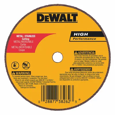 DEWALT A36T General Purpose Cut-Off Wheel - General Purpose Cut-Off Wheels for Carbon & Stainless Steel