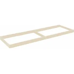 This HALLOWELL boltless shelf kit is designed for use with boltless shelving systems. It features a single straight configuration with a powder-coated steel frame in tan and includes a center support. The shelf measures 72 inches by 36 inches and has a load capacity of 1,000 pounds.