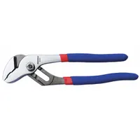 Tongue and Groove Plier: Curved, Groove Joint, 1 7/8 in Max Jaw Opening, 7 in Overall Lg, Serrated