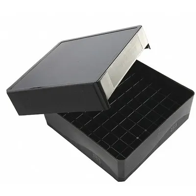 HEATHROW SCIENTIFIC Rectangular Storage Box: 5 1/8 in Overall Wd, 1 7/8 in Overall Ht, 5 1/8 in Overall Lg - Lab Storage Boxes