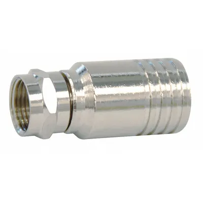 DOLPHIN COMPONENTS CORP Coaxial Connector: Male, Connector, Silver, Crimp-On, RG-59, F-Type - F-Type Coaxial Connectors