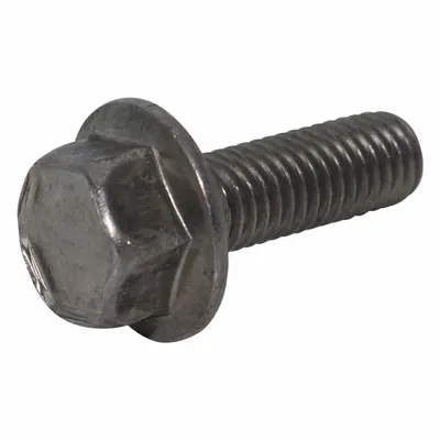 USA INDUSTRIALS Flange Bolts: Std, Stainless Steel, 18-8, Plain, 1 1/4 in lg, Fully Threaded - 18-8 Stainless Steel 12-Point Flange Head Cap Screws