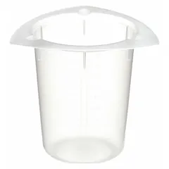 Tri-Pour Beaker, Low Form, Polypropylene, Translucent, 400 mL, Printed Graduations