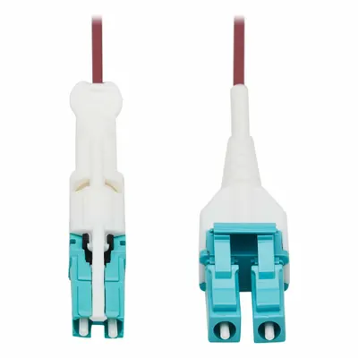 EATON TRIPP LITE 32.8 ft Duplex OM4 Multi-Mode Fiber Optic Patch Cord - Multi-Mode Fiber Optic Patch Cords